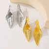 Wholesale Alloy Leaves Electroplated Women's Fashion Niche Design Earrings