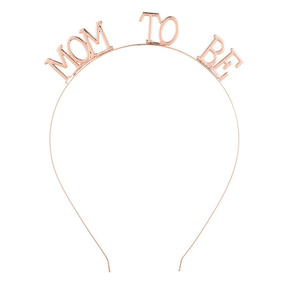 Wholesale Alloy Letter Hair Band Electroplated Unisex Baby Shower Party Headdress