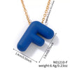 Wholesale Alloy Letter Pendant Necklace With O Chain And Electroplating Light Luxury Style