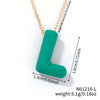 Wholesale Alloy Letter Pendant Necklace With O Chain And Electroplating Light Luxury Style