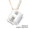 Wholesale Alloy Letter Pendant Necklace With O Chain And Electroplating Light Luxury Style