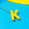 Wholesale Alloy Letter Pendant Necklace With O Chain And Electroplating Light Luxury Style