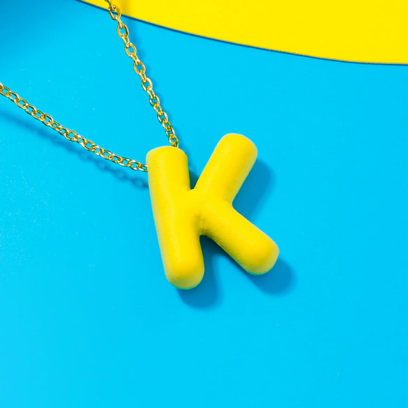 Wholesale Alloy Letter Pendant Necklace With O Chain And Electroplating Light Luxury Style
