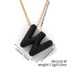 Wholesale Alloy Letter Pendant Necklace With O Chain And Electroplating Light Luxury Style