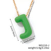 Wholesale Alloy Letter Pendant Necklace With O Chain And Electroplating Light Luxury Style