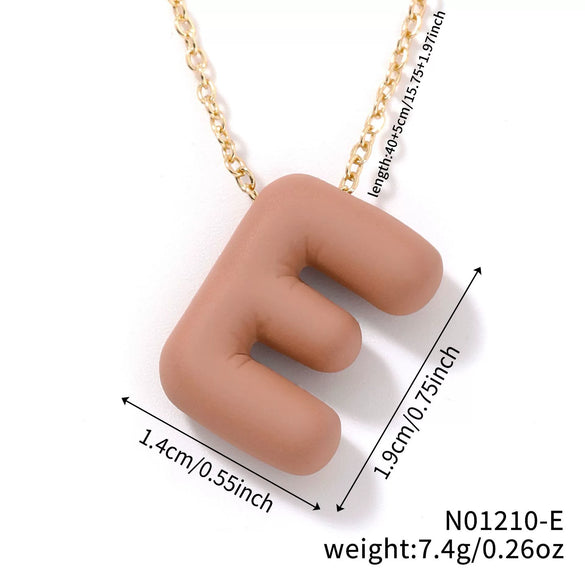 Wholesale Alloy Letter Pendant Necklace With O Chain And Electroplating Light Luxury Style