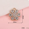 Wholesale Alloy Light Luxury Sixpetal Flower Pattern Electroplated Pendant Mobile Phone Shell Jewelry Accessories