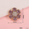 Wholesale Alloy Light Luxury Sixpetal Flower Pattern Electroplated Pendant Mobile Phone Shell Jewelry Accessories