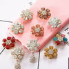 Wholesale Alloy Light Luxury Sixpetal Flower Pattern Electroplated Pendant Mobile Phone Shell Jewelry Accessories