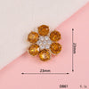 Wholesale Alloy Light Luxury Sixpetal Flower Pattern Electroplated Pendant Mobile Phone Shell Jewelry Accessories