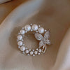 Wholesale Alloy Love Brooch With Flower Pattern Electroplated For Women