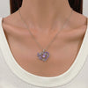 Wholesale Alloy Love Butterfly Women's Necklace With Diamonds Hollow Heart Shaped And Letter Design