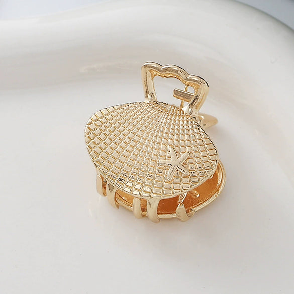 Wholesale Alloy Marine Animal Metal Hair Clips Electroplated For Women
