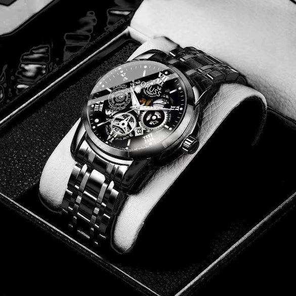 Wholesale Alloy Men's Business Style Round Dial Waterproof Luminous Watch