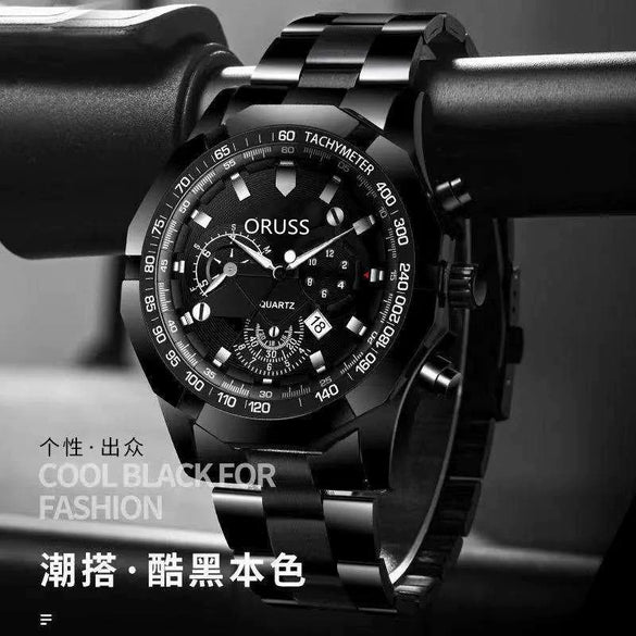 Wholesale Alloy Men's Business Style Round Dial Waterproof Luminous Watch