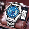 Wholesale Alloy Men's Business Style Round Dial Waterproof Luminous Watch