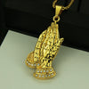 Wholesale Alloy Men's Hip Hop Punk Bergamot Diamond Pendant Necklace