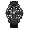 Wholesale Alloy Men's Hollow Calendar Sports Watch With Mineral Strengthened Glass Mirror And Silicone Strap