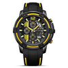 Wholesale Alloy Men's Hollow Calendar Sports Watch With Mineral Strengthened Glass Mirror And Silicone Strap