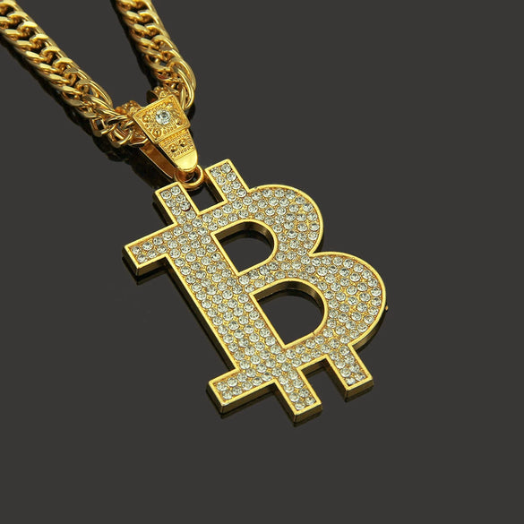 Wholesale Alloy Men's Pendant Necklace With Diamond And Letter Pattern Three Dimensional Fashion Street Dance Style