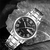 Wholesale Alloy Men's Quartz Watch Fashion Allmatch Waterproof Luminous Double Calendar Round Roman Scale