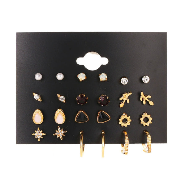 Wholesale Alloy Metal Tassel Earrings For Women With Leopard Print Leaf Cut Out Geometric Design And Electroplating Treatment