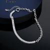 Wholesale Alloy Microinlaid Zircon Necklace Stainless Steel Geometric Electroplating Unisex