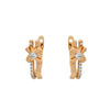 Wholesale Alloy Micropaved Zircon Flower Earrings With Electroplating Elegant And Highend For Women