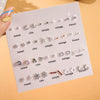 Wholesale Alloy Mini Earrings Multistyle Set With Hollow Love And Snowflake Shapes For Ladies