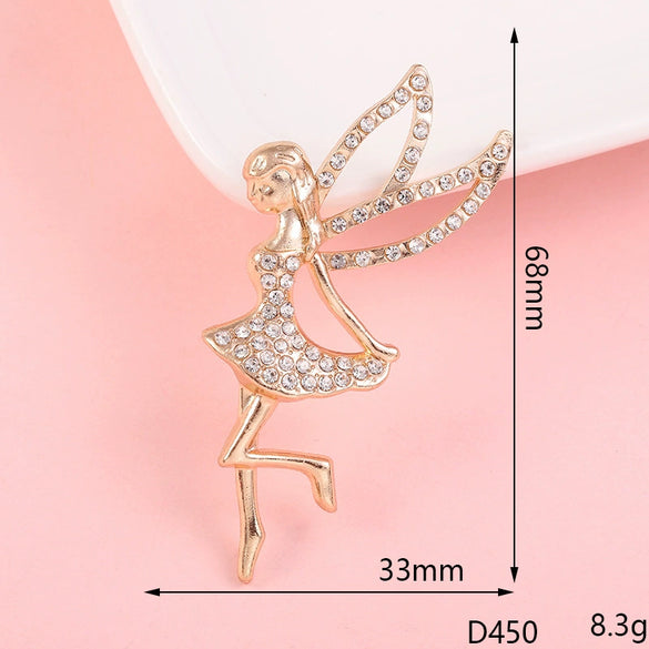 Wholesale Alloy Mobile Phone Shell Accessories With Angel Pattern And Electroplating For Women