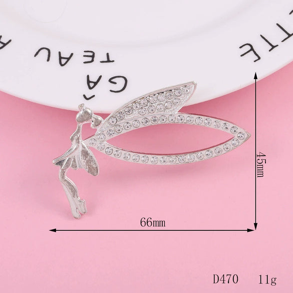 Wholesale Alloy Mobile Phone Shell Accessories With Angel Pattern And Electroplating For Women