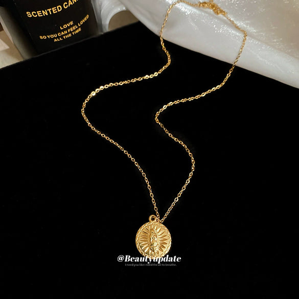 Wholesale Alloy Multilayered Geometric Cross Pendant Necklace Set With Diamonds Retro Style For Women