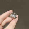 Wholesale Alloy Natural Style Crown Shaped Electroplated Brooch For Women