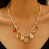 Wholesale Alloy Necklace With Dolphin Shell Conch Starfish Animal Zodiac Pendant Electroplated Design For Women