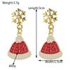 Wholesale Alloy Oil Dropping Christmas Series Fashion Festive Women's Pin Earrings