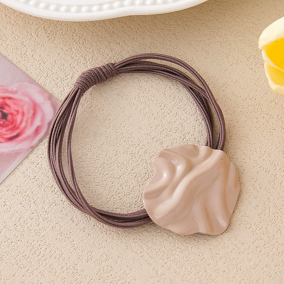 Wholesale Alloy Oval Geometric Handmade Hair Accessories Hair Rope Hair Ring