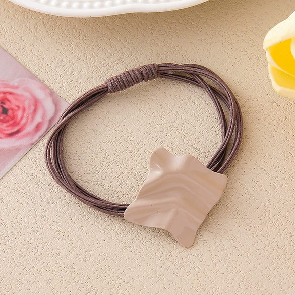Wholesale Alloy Oval Geometric Handmade Hair Accessories Hair Rope Hair Ring