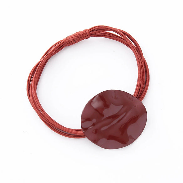 Wholesale Alloy Oval Geometric Handmade Hair Accessories Hair Rope Hair Ring