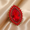 Wholesale Alloy Oval Retro Fashion Exaggerated Luxury Geometric Diamond Open Ring For Unisex And Women