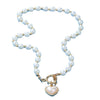Wholesale Alloy Pearl Chain Necklace With Diamond And Geometric Design For Women French Retro Style