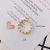 Wholesale Alloy Pearl Diamond Round Heart Double Hanging Earrings Jewelry Accessories