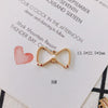 Wholesale Alloy Pearl Diamond Round Heart Double Hanging Earrings Jewelry Accessories