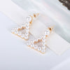 Wholesale Alloy Pearl Inlaid Geometric Earrings For Women