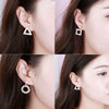 Wholesale Alloy Pearl Inlaid Geometric Earrings For Women