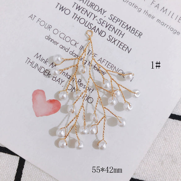 Wholesale Alloy Pearl Tassel Pendant Earrings Jewelry Accessories