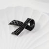 Wholesale Alloy Pink Ribbon Bow Brooch Jewelry Electroplated Korean Fashion Clothing Accessory