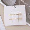 Wholesale Alloy Princess Style Planet Pearl Moon Snowflake Flower One Word Clip Hairpin With Electroplating
