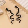 Wholesale Alloy Punk Style Detachable Exaggerated Snake Earrings With Animal Zodiac Pattern And Electroplating Treatment For Women