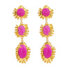 Wholesale Alloy Resin Electroplated Geometric Medieval Style Women's Earrings