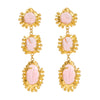Wholesale Alloy Resin Electroplated Geometric Medieval Style Women's Earrings
